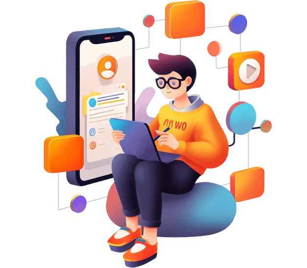 Cross-platform mobile development artwork
