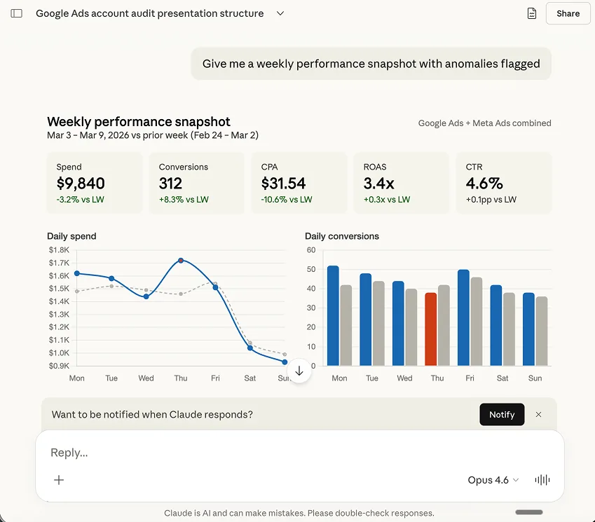 Weekly report